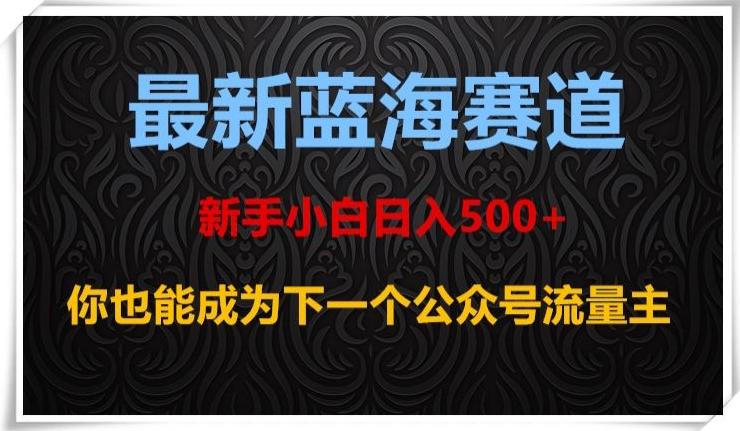 最新蓝海赛道，新手小白日入500+，你也能成为下一个公众号流量主【揭秘】-千创分享