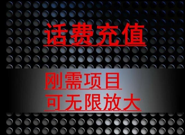 最新蓝海项目，刚需赛道，95折充话费月入5位数-千创分享