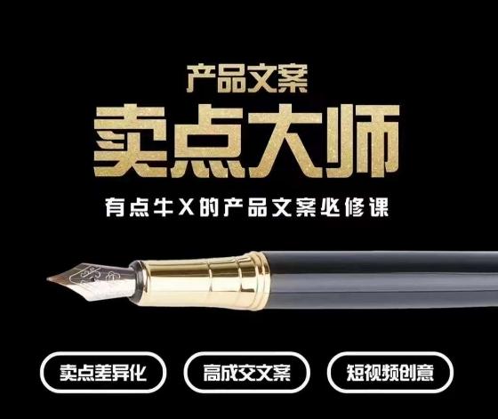 产品文案【卖点大师】高转化电商，有点牛X的产品文案必修课-千创分享