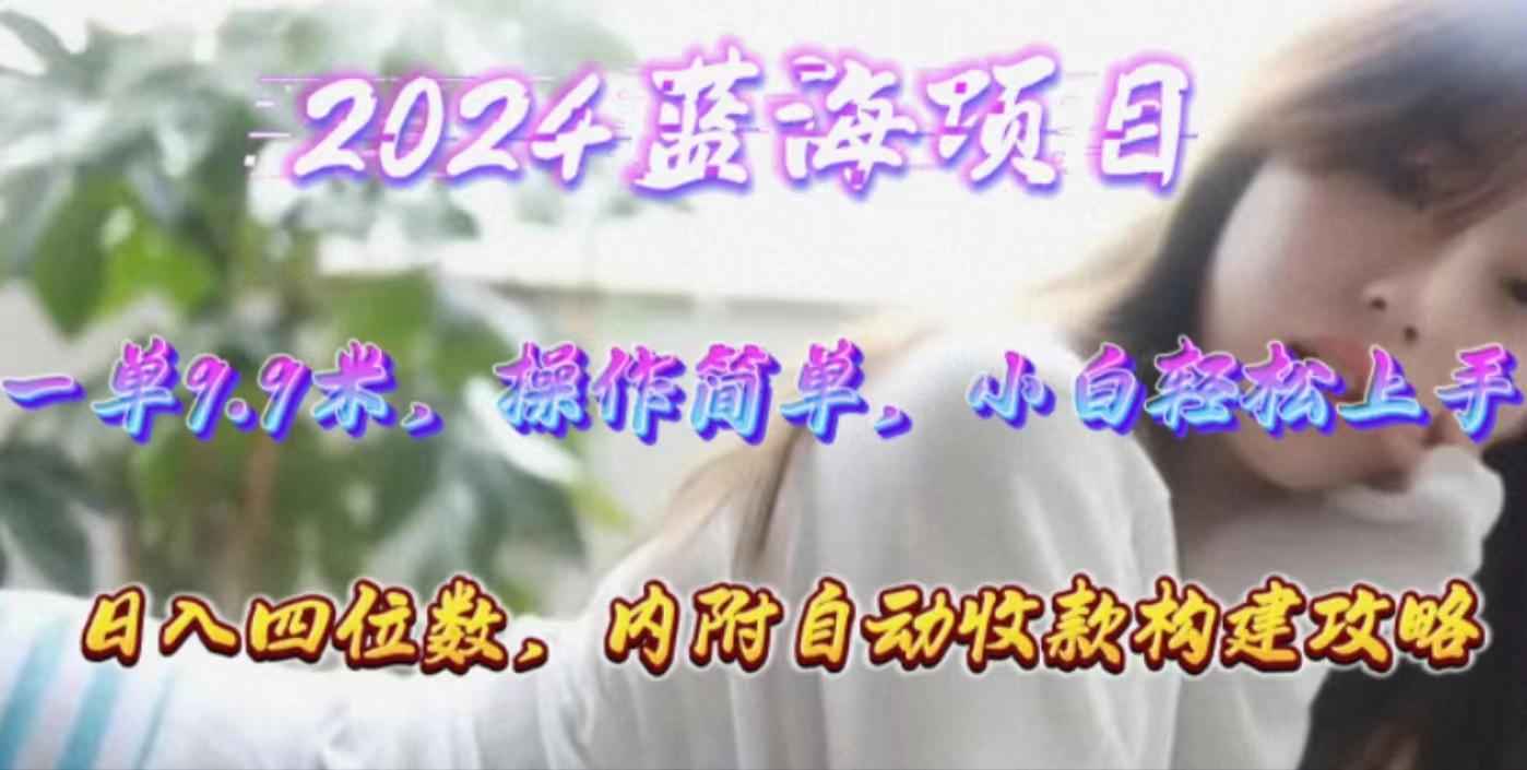 年轻群体的蓝海市场，1单9.9元，操作简单，小白轻松上手，日入四位数-千创分享