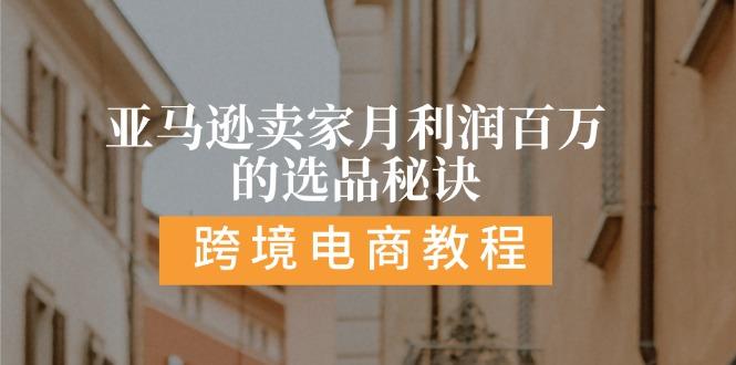 亚马逊卖家月利润百万的选品秘诀:  抓重点/高利润/大方向/大类目/选品…-千创分享