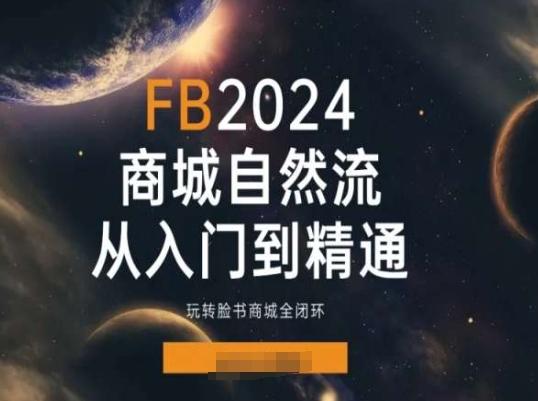 2024Faceboo商城自然流(从入门到精通)，玩转脸书商城全闭环-千创分享